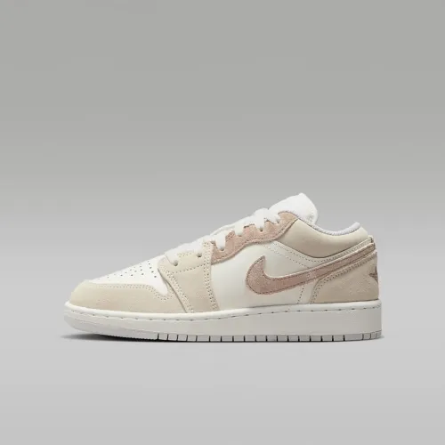 Nike Air Jordan 1 Low SE Big детские Кроссовки цвет коричневый
