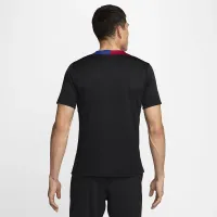 FC Barcelona Strike мужские Nike Dri-FIT Soccer Short-Sleeve Knit Top цвет черный