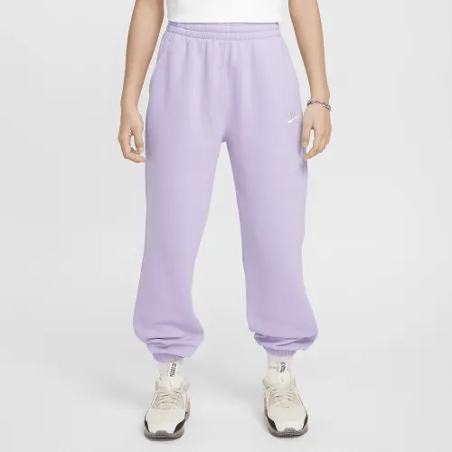 Nike Sportswear Club Fleece Big дитячі Loose Pants колір фіолетовий