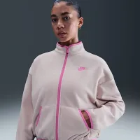 Nike Sportswear Club Fleece женская Loose Cozy Track Куртка Pink