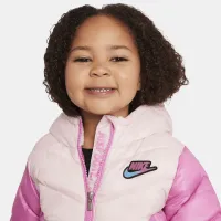 Nike Colorblock Chevron Puffer Куртка Toddler Куртка Pink