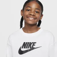 Nike Sportswear Big дитячі (Girls') Long-Sleeve футболка колір білий