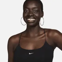 Nike Sportswear Chill Knit жіноча Tight Cami Tank колір чорний