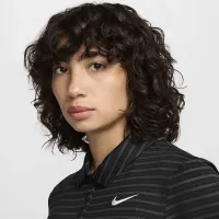 Nike Victory жіноча Dri-FIT Short-Sleeve Striped для гольфу Polo колір чорний