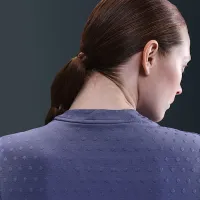 Nike Tour жіноча Dri-FIT Short-Sleeve Blade Jacquard для гольфу Polo колір фіолетовий