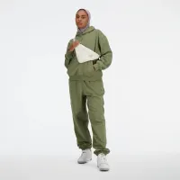 Кофта/футболка New Balance WT41537DEK - зеленая