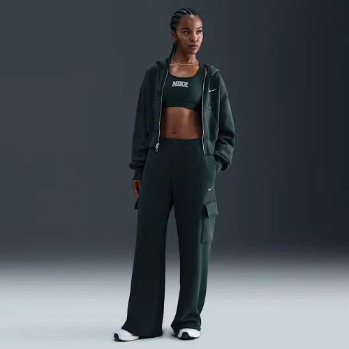Nike Sportswear Phoenix Fleece жіноча Cargo Sweatpants колір зелений