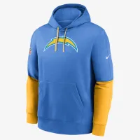 Los Angeles Chargers Sideline Team Issue Club мужские Nike NFL Pullover Толстовка с капюшоном синий