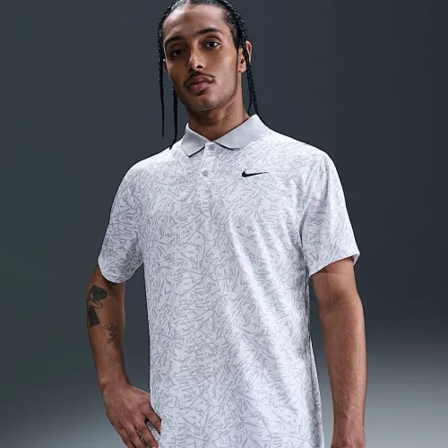 Nike Dri-FIT Victory+ чоловічі Allover Print для гольфу Polo колір білий