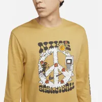 Nike мужские Long-Sleeve баскетбольные футболка цвет коричневый