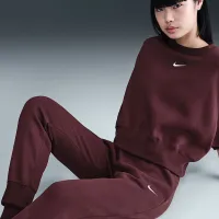 Nike Sportswear Phoenix Fleece женская Mid-Rise Sweatpants цвет красный