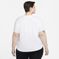 Nike One Classic жіноча Dri-FIT Short-Sleeve Top (великі розміри) колір білий