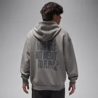 Nike Jordan Brooklyn Fleece мужские Pullover Толстовка с капюшоном цвет серый