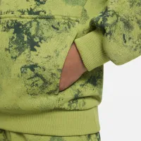 Nike Sportswear Club Fleece Big детские Pullover Толстовка с капюшоном цвет зеленый