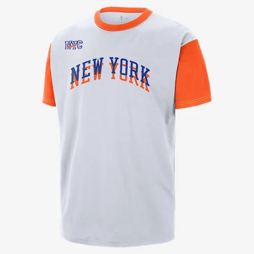 New York Knicks Courtside City Edition чоловічі Nike NBA футболка колір білий