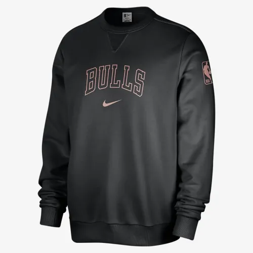 Chicago Bulls Standard Issue чоловічі Nike Dri-FIT NBA Crew-Neck світшот колір чорний