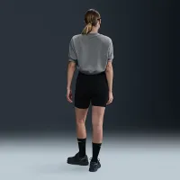 Nike Sportswear Collection жіноча Crew-Neck Short-Sleeve Cropped French Terry Top колір сірий