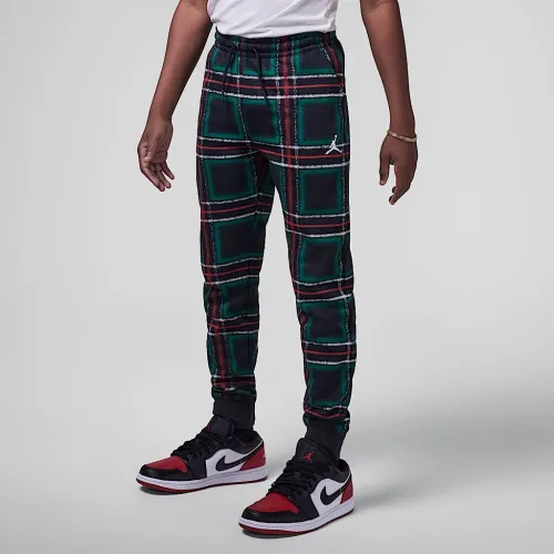 Nike Jordan Brooklyn Essentials Big детские Holiday Fleece Pants цвет черный