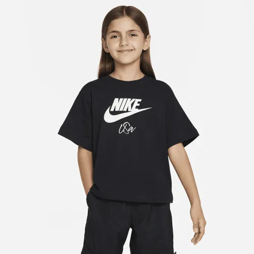 U.S. Big детские (Girls') Nike футболка цвет черный
