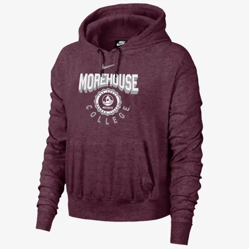 Morehouse Gym Vintage женская Nike College Толстовка с капюшоном цвет красный