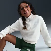 Nike Sportswear Club Fleece Big дитячі French Terry шорти колір зелений