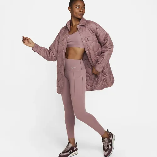 Nike Universa жіноча Medium-Support З високою талією 7/8 лосіни з кишенямиколір фіолетовий