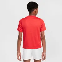 Nike Multi Big детские Dri-FIT Short-Sleeve Top цвет красный