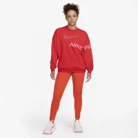 Nike Dri-FIT Get Fit жіноча French Terry Graphic Crew-Neck світшот колір червоний