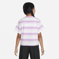 Nike Sportswear Essentials+ Big дитячі (Girls') Boxy футболка колір білий
