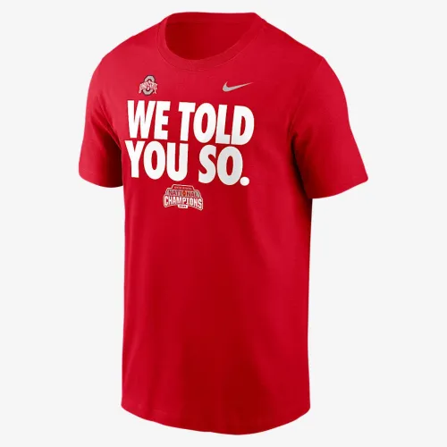 Ohio State Buckeyes 2024 College Football Playoff National Champions We Told You So мужские Nike College футболка цвет красный