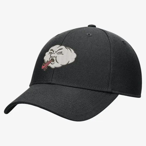 Nike Rise Structuколір червоний Adjustable для гольфу Cap колір чорний