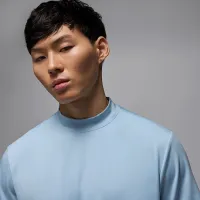 Nike Jordan Sport чоловічі Mock-Neck для гольфу футболка блакитний