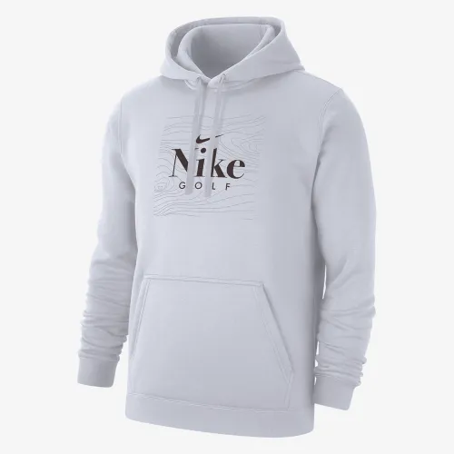 Nike Club Fleece мужские для гольфа Толстовка с капюшоном цвет белый