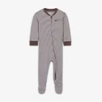 Nike Baby Essentials Baby (0-9M) Striped Footed Coverall цвет фиолетовый