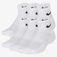 Nike Everyday дитячі Cushioned Ankle шкарпетки (6 пар) колір білий