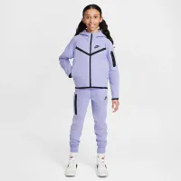 Nike Sportswear Tech Fleece Girls' Full-Zip Толстовка с капюшоном цвет фиолетовый