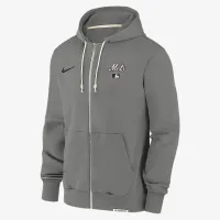 New York Mets Authentic Collection Travel чоловічі Nike Dri-FIT MLB Full-Zip Толстовка з капюшоном колір сірий