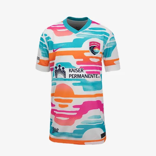 San Diego Wave FC 2025 Stadium Home Big дитячі Nike Dri-FIT NWSL Replica Jersey колір білий