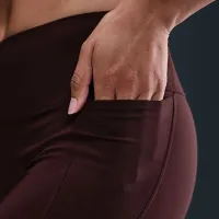 Nike Universa женская С высокой Талией 7/8 лосины with No Front Seam цвет красный