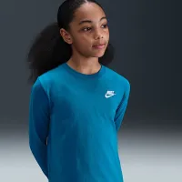 Nike Sportswear Big дитячі Long-Sleeve футболка блакитний