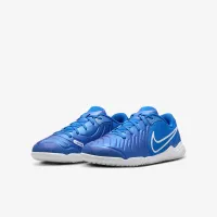 Nike Jr. Tiempo Legend 10 Academy Little/Big детские Indoor/Court Low-Top Soccer Кроссовки синий