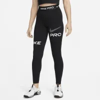 Nike Pro женская Mid-Rise Full-Length Graphic тренировочные лосины цвет черный