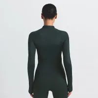 NikeSKIMS Shine женская Long-Sleeve Half-Zip Top цвет зеленый