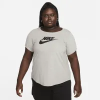 Nike Sportswear Essentials жіноча Logo футболка (великі розміри) колір сірий