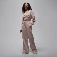 Nike Jordan Flight Fleece женская Cropped свитшот Pink