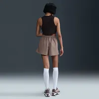 Nike Sportswear Essential жіноча Woven Skort колір коричневий