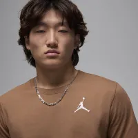 Nike Jordan Jumpman мужские Short-Sleeve футболка цвет коричневый