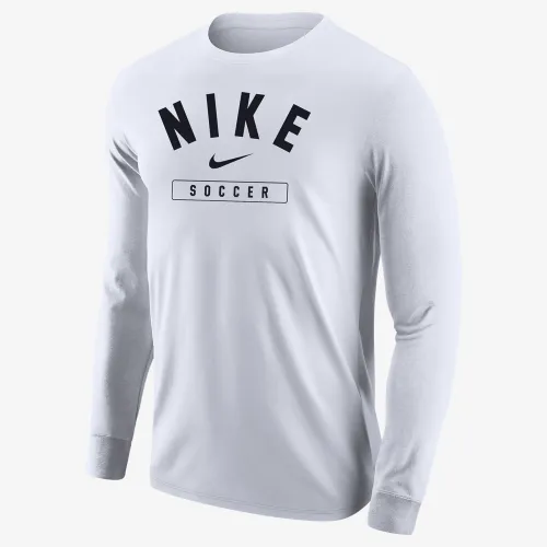 Nike Swoosh мужские Soccer Long-Sleeve футболка цвет белый