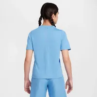Nike Multi Big детские (для мальчиков) Dri-FIT Short-Sleeve Top синий