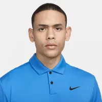 Nike Dri-FIT Tour мужские Solid для гольфа Polo синий